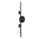 Ariel 2 Light Soft Black Wall Sconce Wall Light