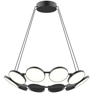 Novel LED 24.63 inch Black Chandelier Ceiling Light