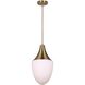 Evlin 1 Light 9.75 inch Gold Pendant Ceiling Light