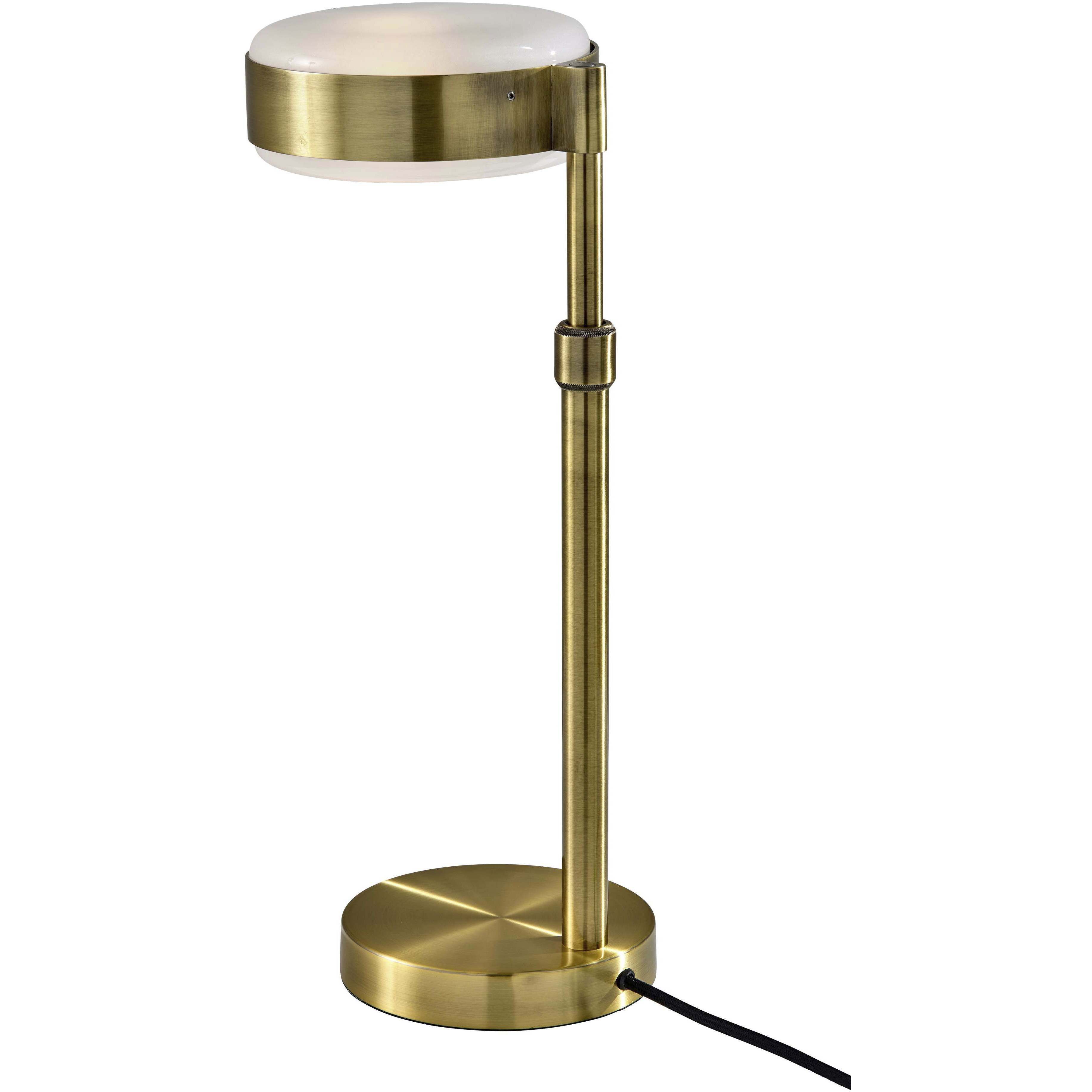 Linis 17 inch 40.00 watt Antique Brass Table Lamp Portable Light, ADS360