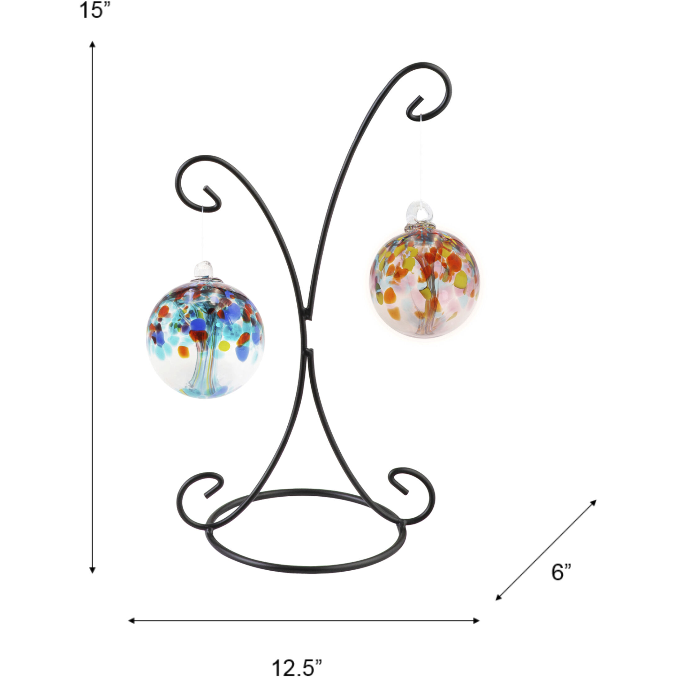 Tree Of Life Multi-color Art Glass Orb