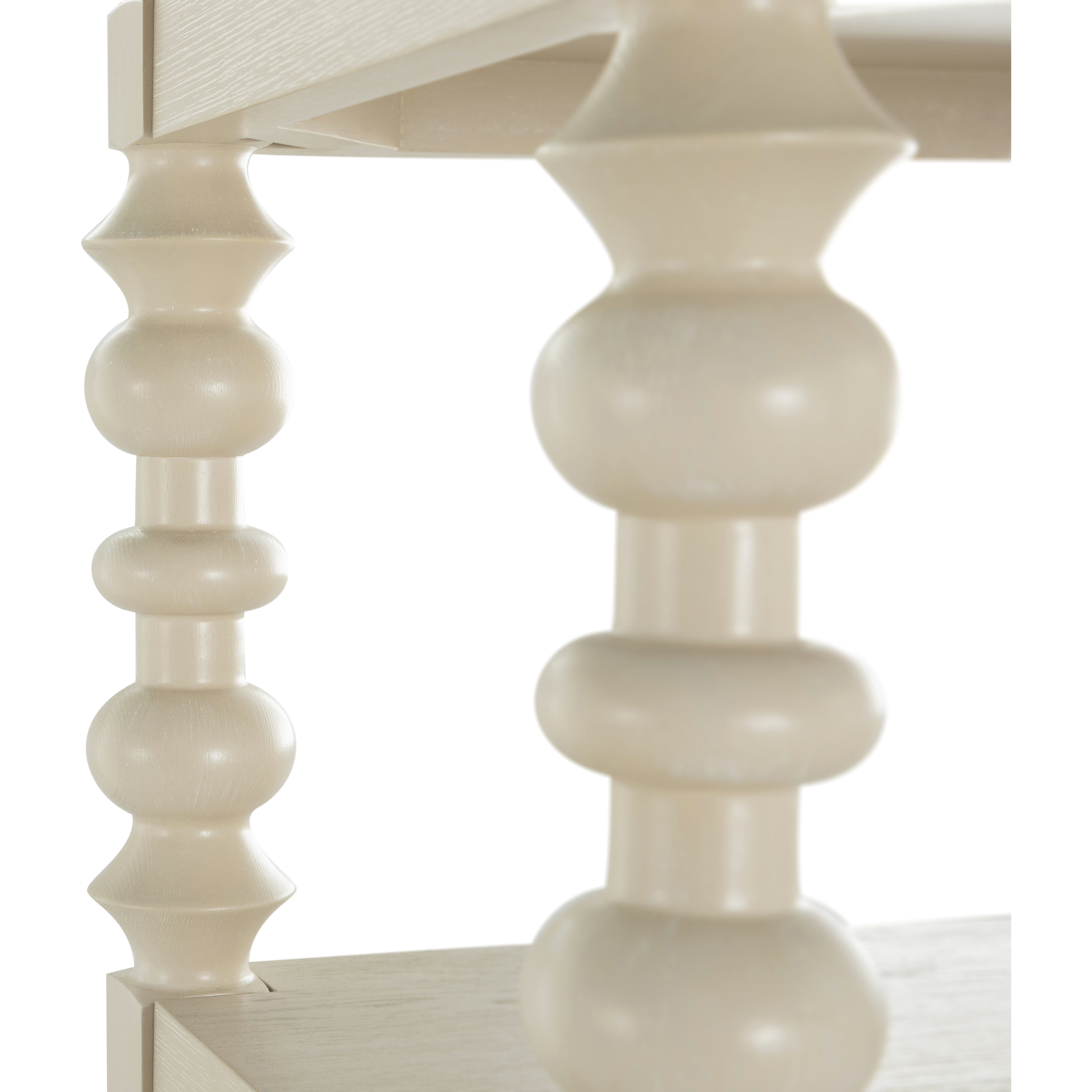 Natalie Cerused White Bookcase