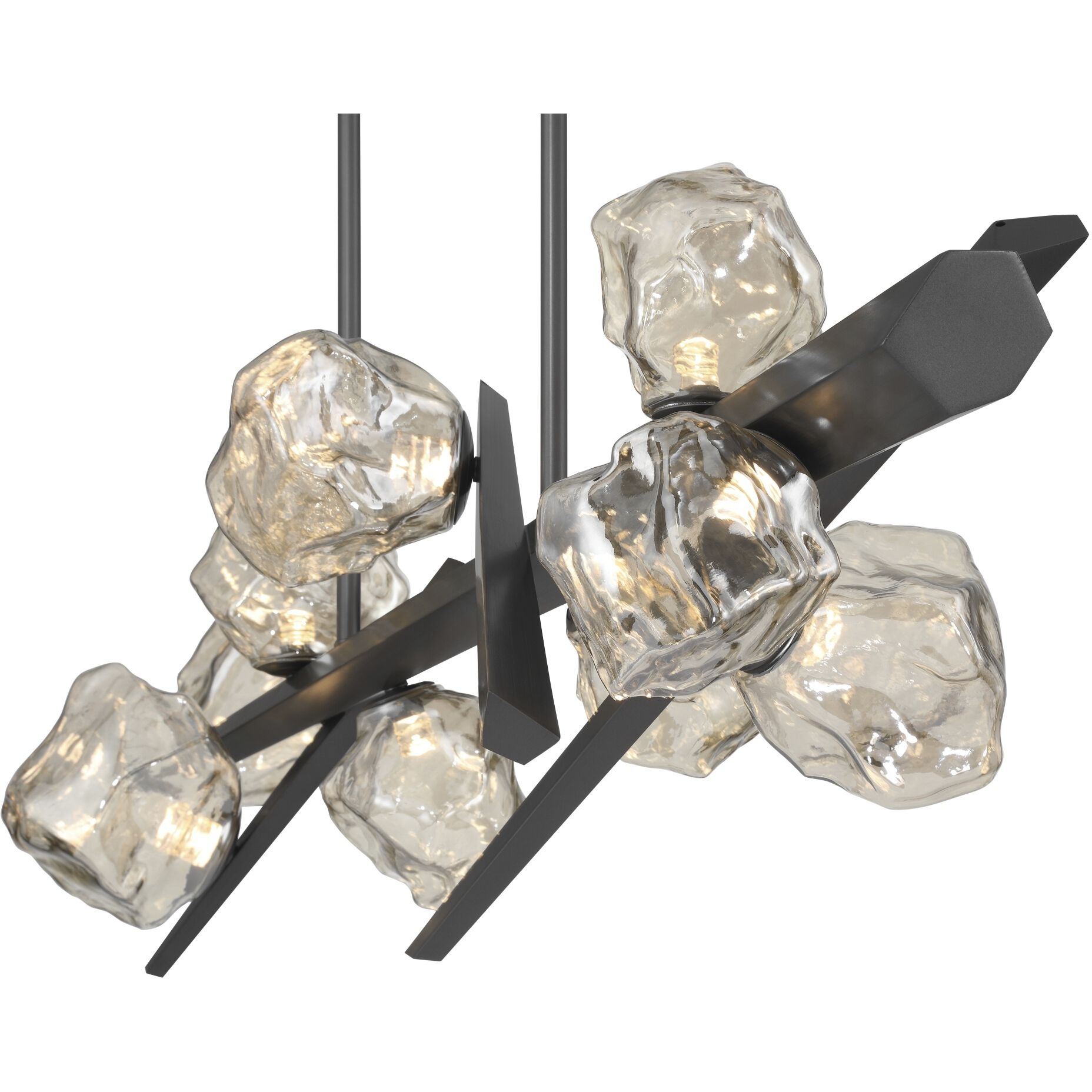 Thorah Linear Chandelier Ceiling Light in Graphite