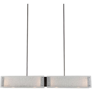 Textured Glass 6 Light 44.40 inch Island Light