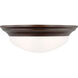 Nash 2 Light 14 inch Bronze Flush Mount Ceiling Light