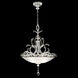 Beveled Arcs 3 Light 32 inch Silver Pendant Ceiling Light in Silver Leaf