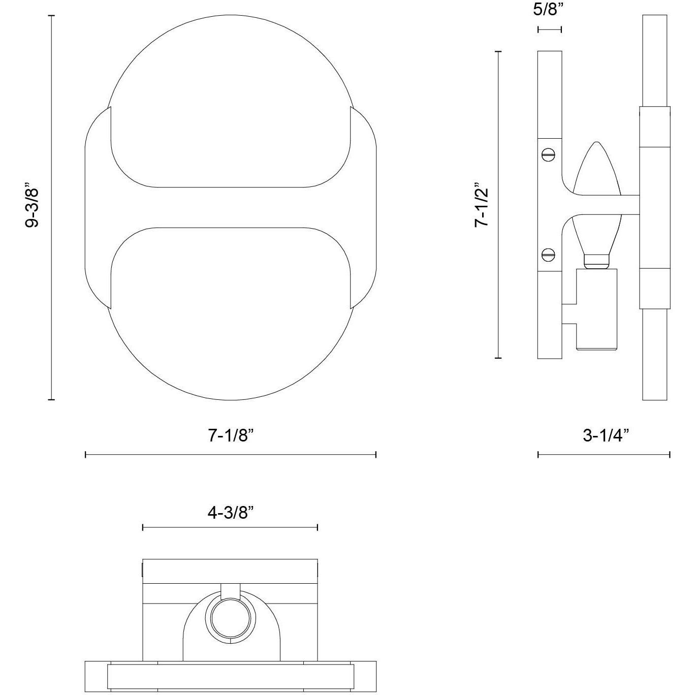 Odin Wall/Vanity Light Wall Light in Urban Bronze