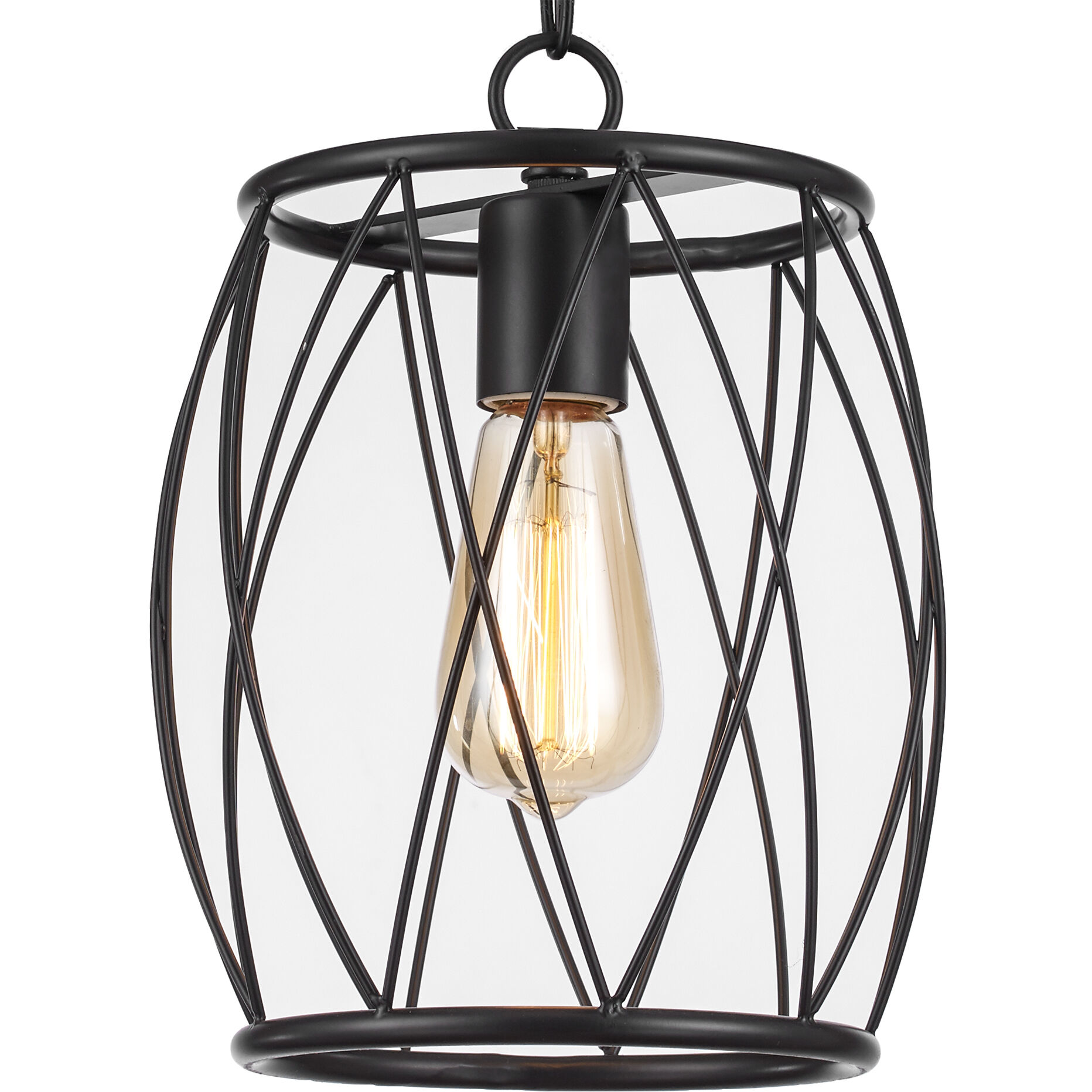 Rhythm 1 Light 8 inch Rubbed Oil Bronze Pendant Ceiling Light