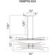 Candora LED 50 inch Brass Island/Pool Table Light Ceiling Light