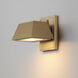 Mansard LED 6 inch Antique Brass Outdoor Wall Mount