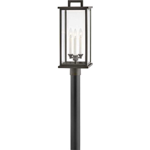 Estate Series Weymouth 3 Light 9.00 inch Post Light & Accessory