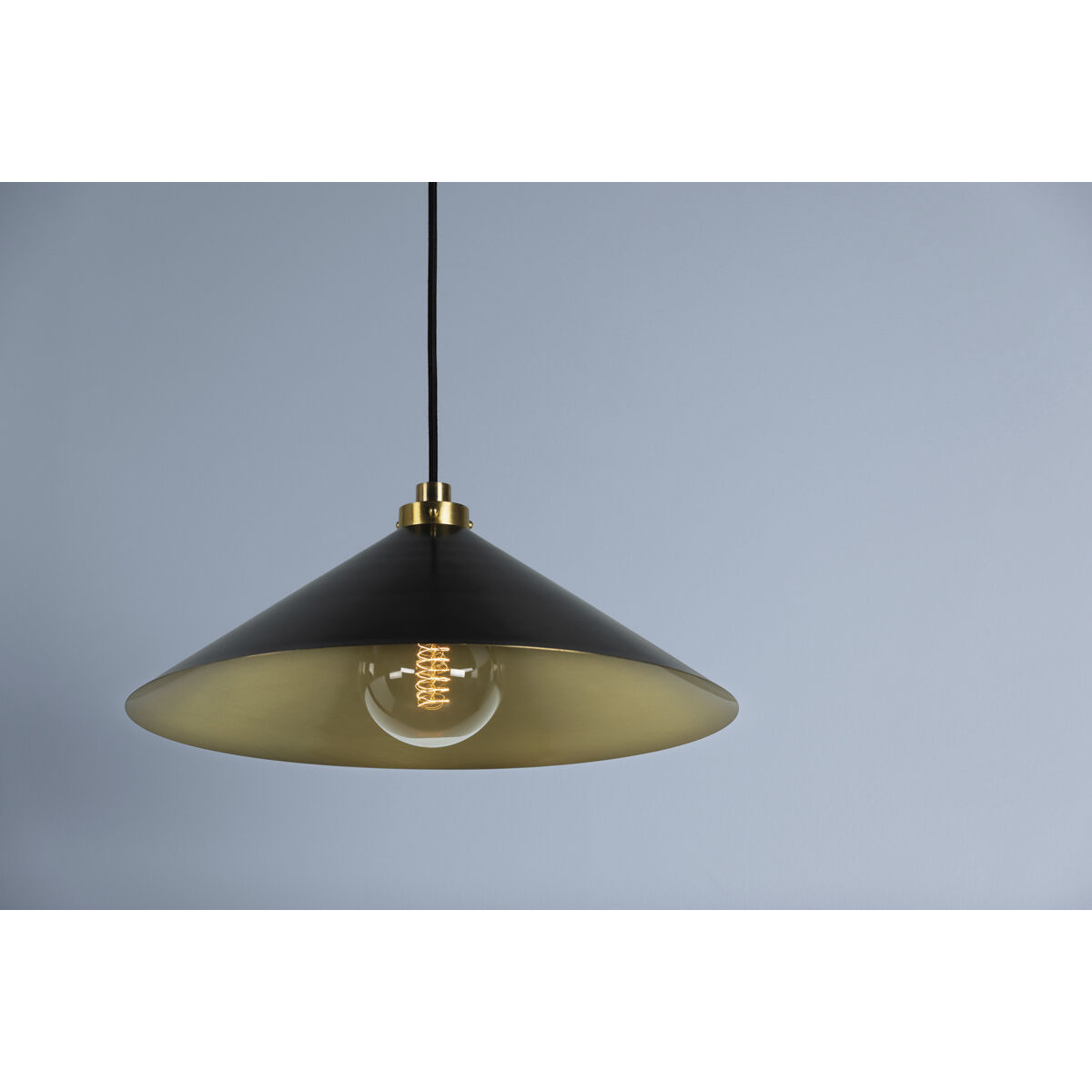 Clivedon 1 Light 12 inch Aged Brass and Distressed Bronze Pendant Ceiling Light