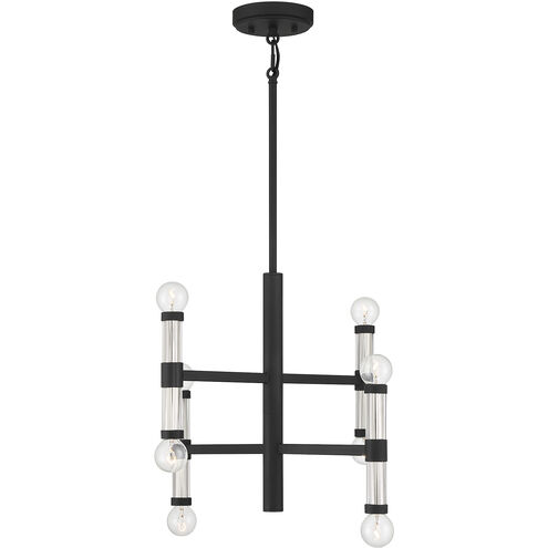 Kingsburg 8 Light 18 inch Matte Black Chandelier Ceiling Light