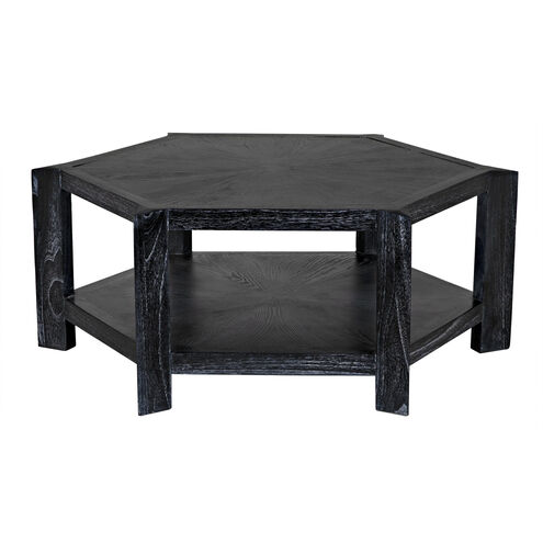 Yuhuda 46 X 46 inch Cincer Black Coffee Table in Cinder Black