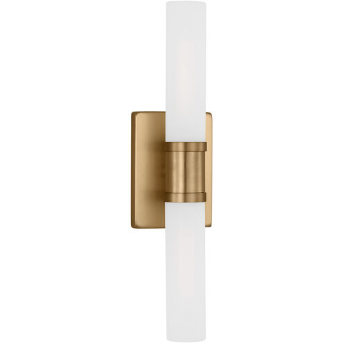 Keaton 2 Light 5 inch Satin Brass Bath Vanity Wall Light