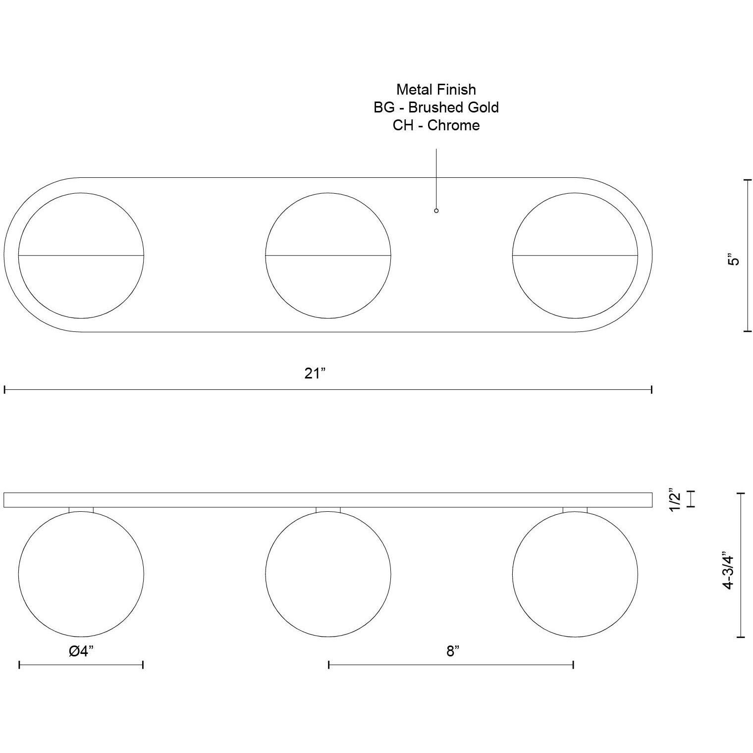 Pluto Vanity Light Wall Light in Brushed Gold