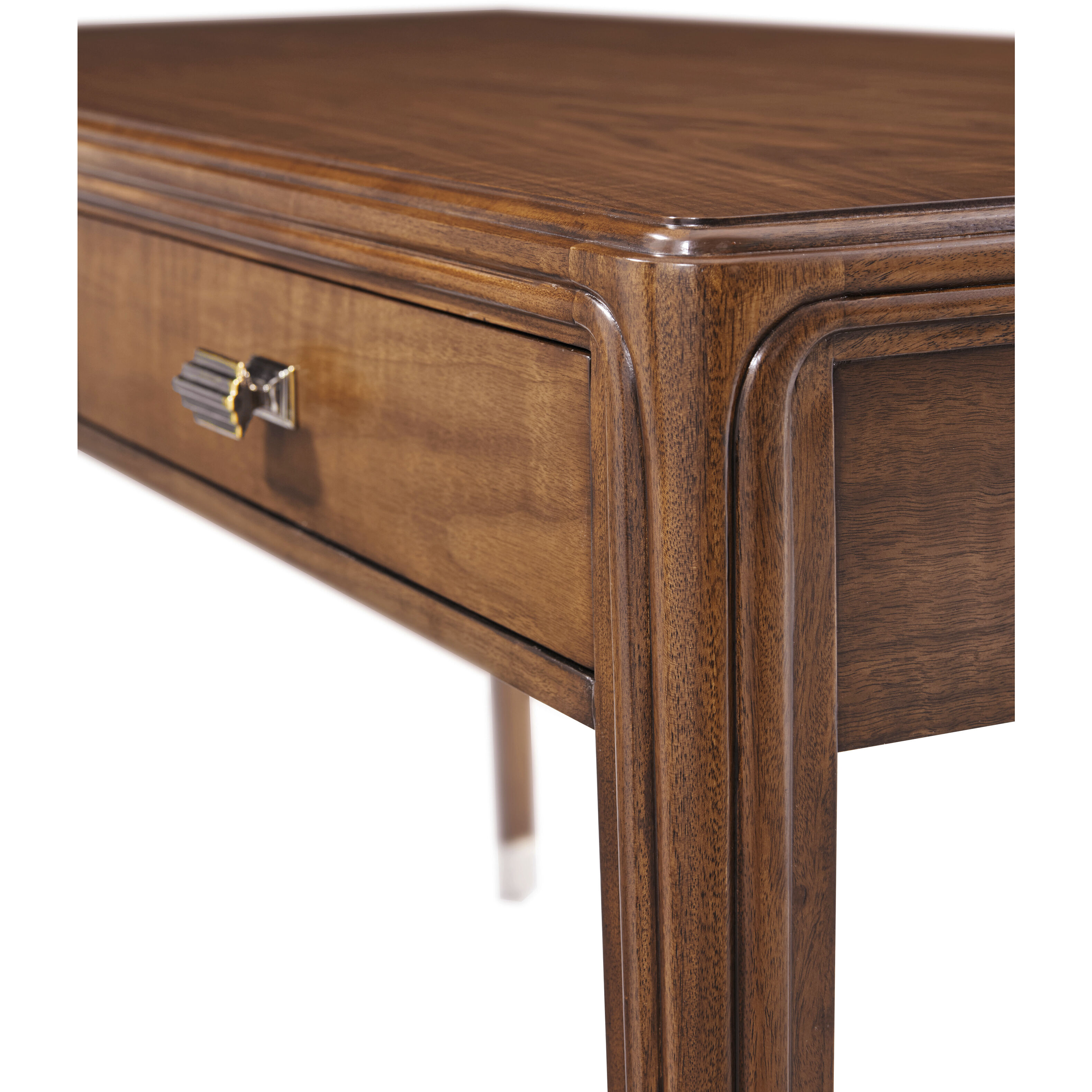 Dorchester 60 X 28 inch Mayfair / Antique White Brass Writing Desk, Wooden