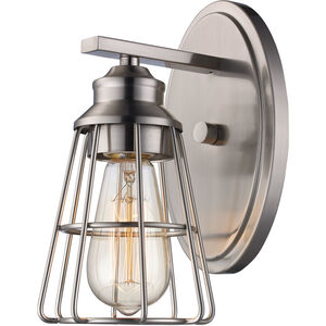 Solution 1 Light 5 inch Brushed Nickel Wall Sconce Wall Light