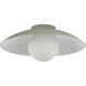 Olivia 1 Light 15.75 inch Matte Linen Flush Mount Ceiling Light