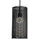 Uptown Mesh LED 5.5 inch Beige Silver Pendant Ceiling Light in Adjustable Cord, Metallic Beige Silver, 2700K LED, Floret Cast Inner
