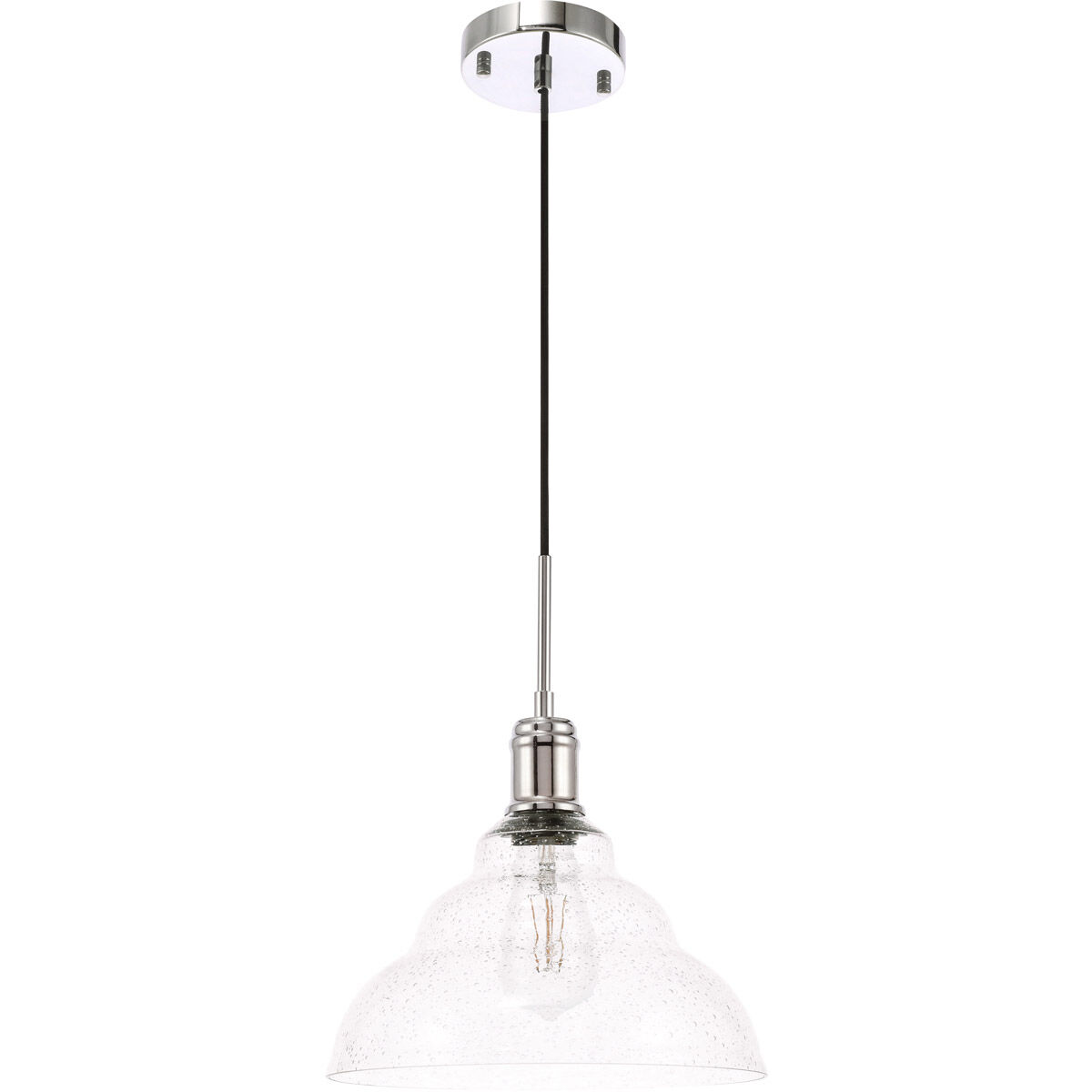 Gil 1 Light 11 inch Chrome Pendant Ceiling Light