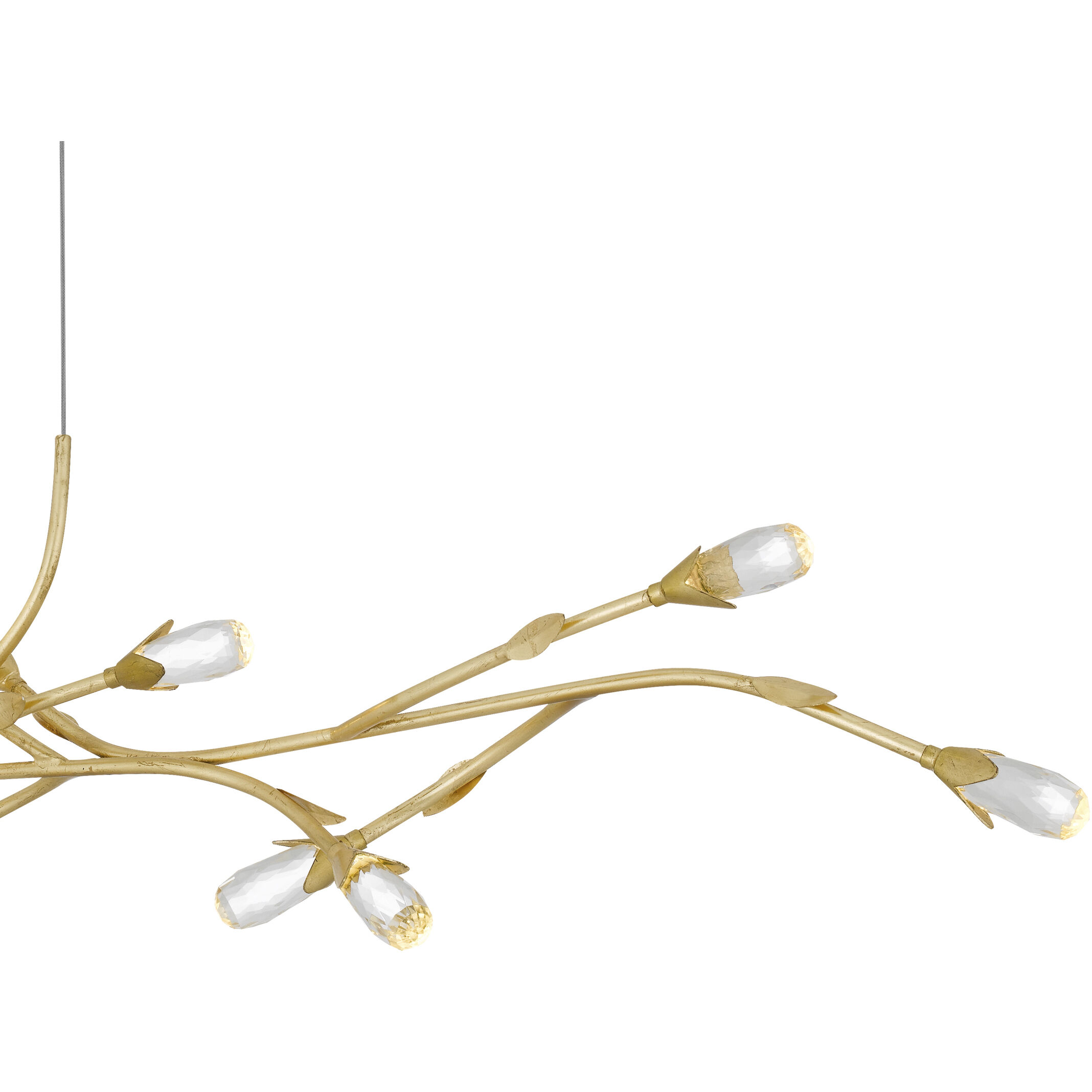 Cora LED 50 inch Gold Leaf Island Light Ceiling Light