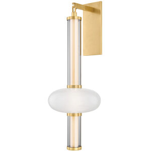 Corbin LED 10.5 inch Vintage Brass Wall Sconce Wall Light