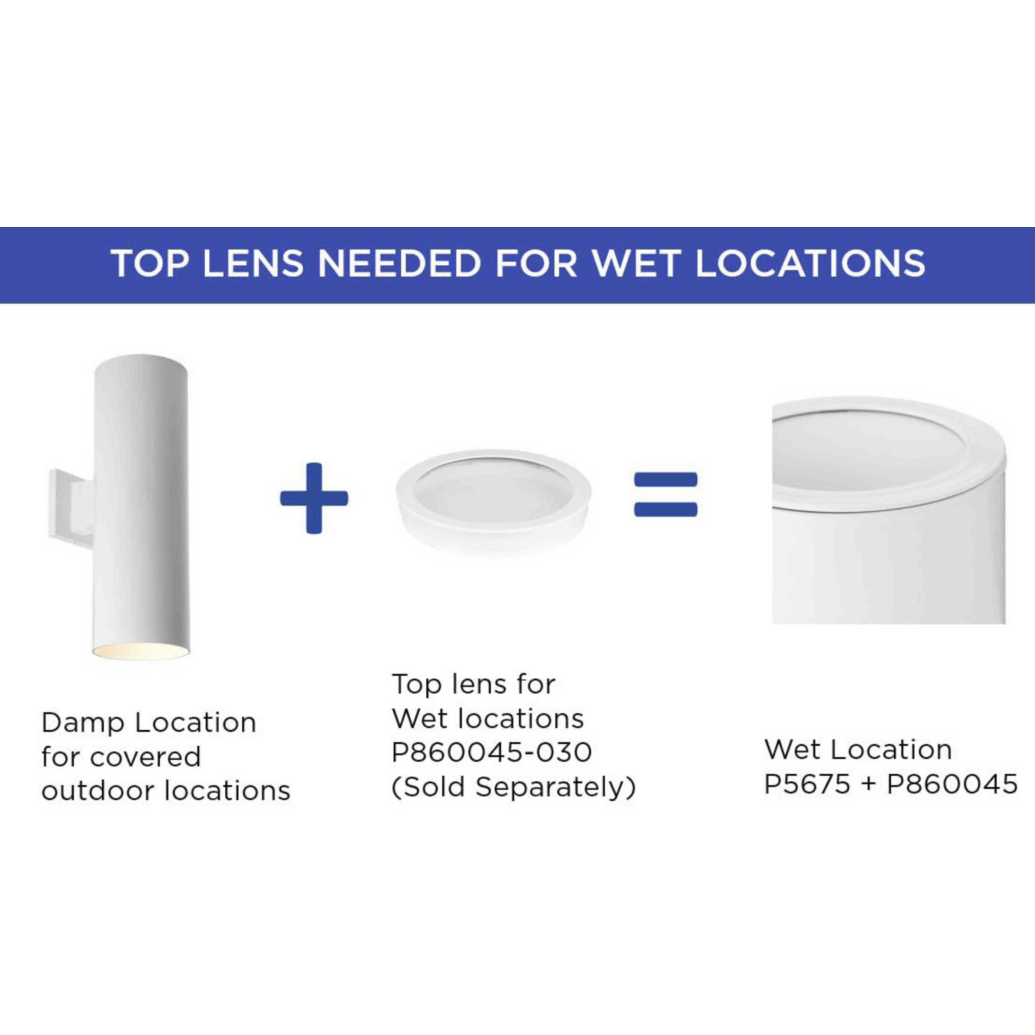 Cylinder Outdoor Wall Mount Up/Down Cylinder in Metallic Grey, LED Lamping, Progress LED