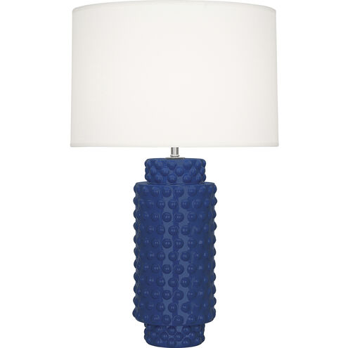 Dolly 27.5 inch 150.00 watt Cobalt Glazed Textured Ceramic Table Lamp Portable Light in Fondine