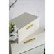Anita White Faux and Gold Decorative Storage Box