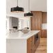 Radiance Collection 1 Light 12 inch Matte Black and Carbon Matte Black Pendant Ceiling Light in Black Cord, Carbon Matte Black/Champange Gold