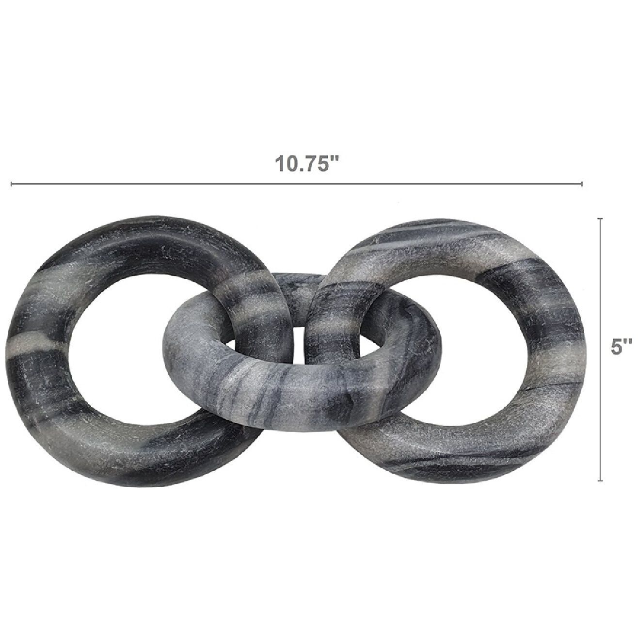 Anita Black Marble Chain