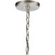 Rotunde 6 Light 26 inch Beechwood with Satin Nickel Chandelier Ceiling Light in Beechwood/Satin Nickel