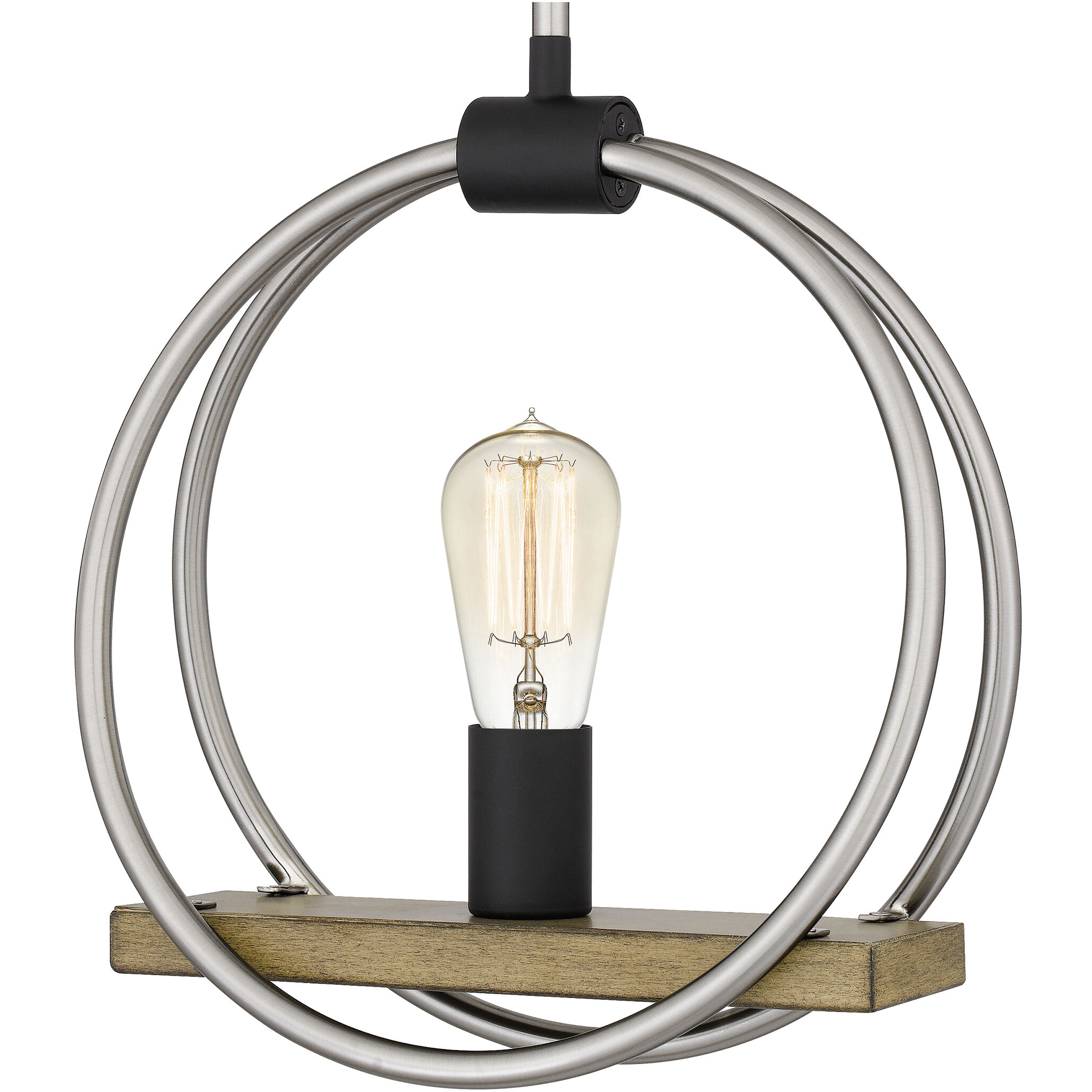 Sterling 1 Light 12.25 inch Brushed Nickel Mini Pendant Ceiling Light, Small