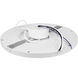 ModPLUS LED 7 inch Chrome Flush Mount Ceiling Light, Round