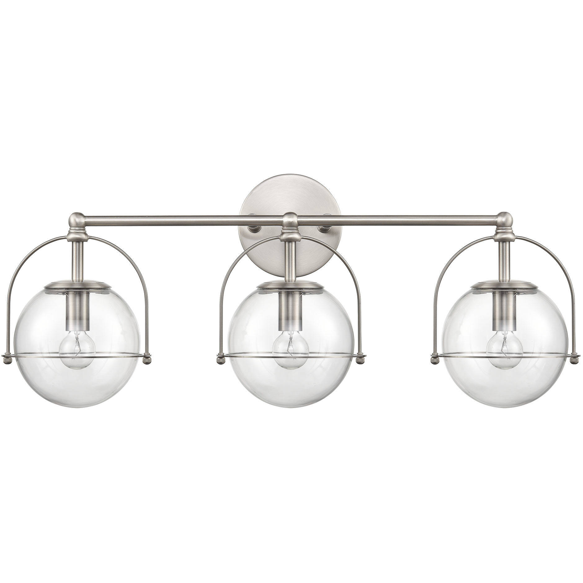 Langford 3 Light 24 inch Satin Nickel Vanity Light Wall Light