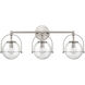 Langford 3 Light 24 inch Satin Nickel Vanity Light Wall Light