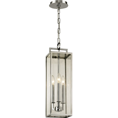 Beckham 3 Light 6 inch Polished Stainless Outdoor Pendant