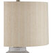 Owen 25.75 inch 150 watt Off-White and Light Brown and Antique Brass Table Lamp Portable Light