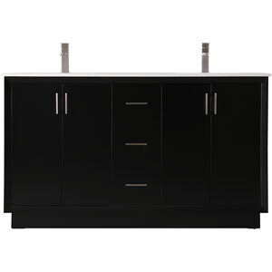 Hayes 60 X 22 X 35 inch Black Vanity Sink Set