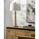 Anwar 37 inch 100 watt Brown Accent Table Lamp Portable Light