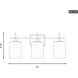 Modern 3 Light 22 inch Natural Brass Bathroom Vanity Light Wall Light