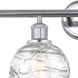 Edison Athens Deco Swirl 4 Light 33 inch Polished Chrome Bath Vanity Light Wall Light