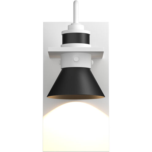 Erlenmeyer 1 Light 11.3 inch Coastal White and Coastal Black Outdoor Sconce