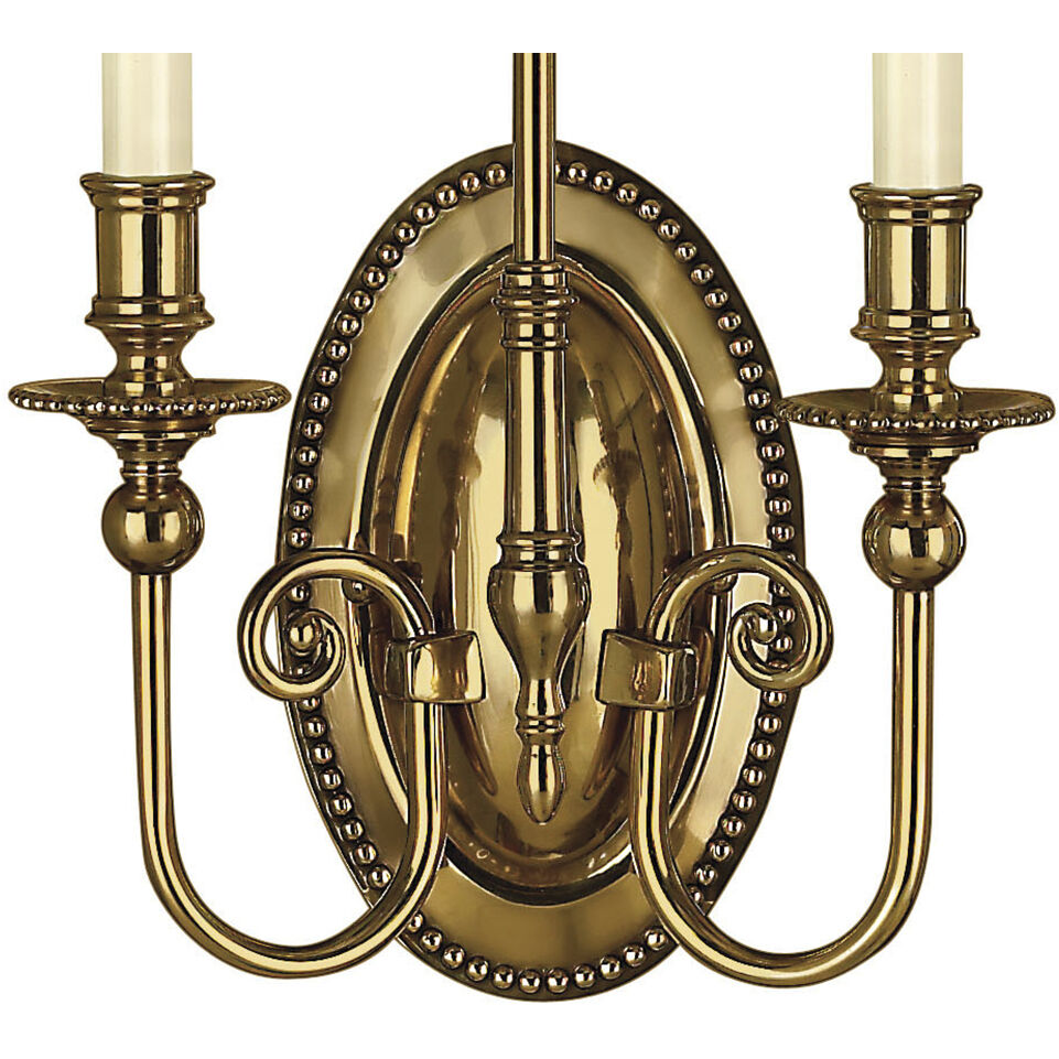 Cambridge 2 Light 14.5 inch Burnished Brass ADA Indoor Wall Sconce Wall Light