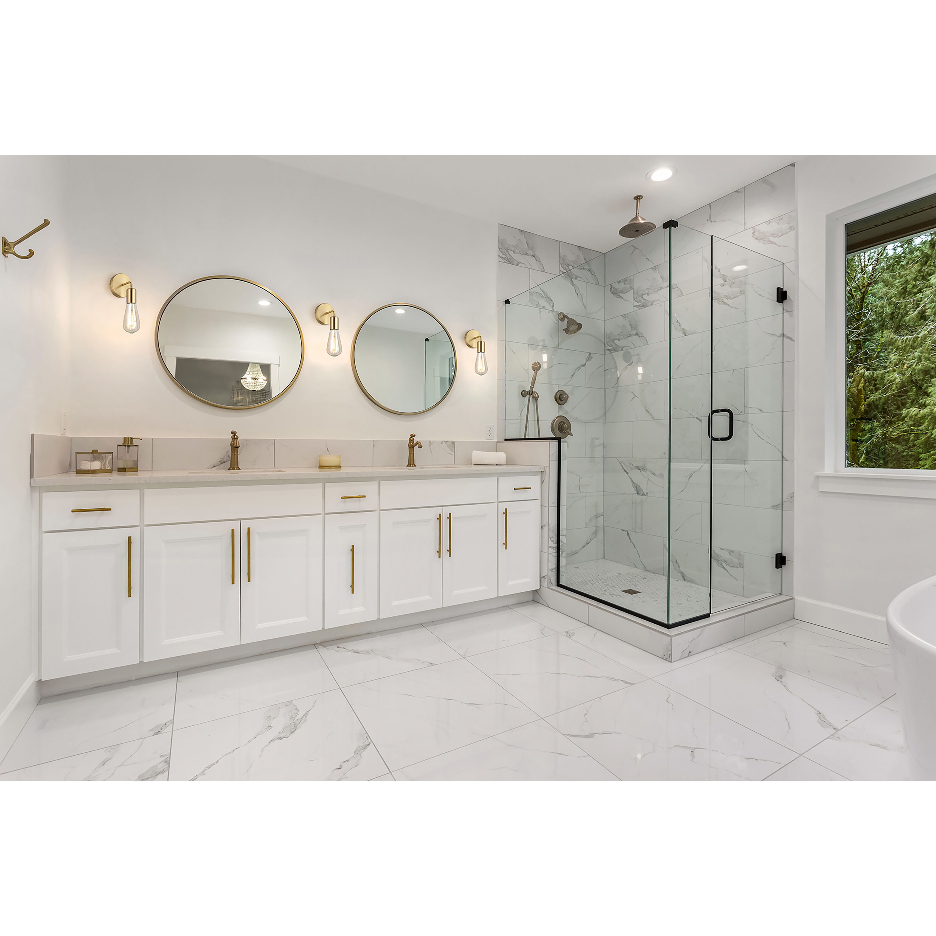 Avondale 1 Light 5 inch Brushed Gold Open Bulb Wall Sconce Wall Light