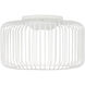 Sean Lavin Kai LED 15 inch Matte White Flush Mount Ceiling Light, Integrated LED