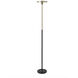 Redondo 72 inch 14 watt Matte Black and Weathered Brass Torchiere Portable Light
