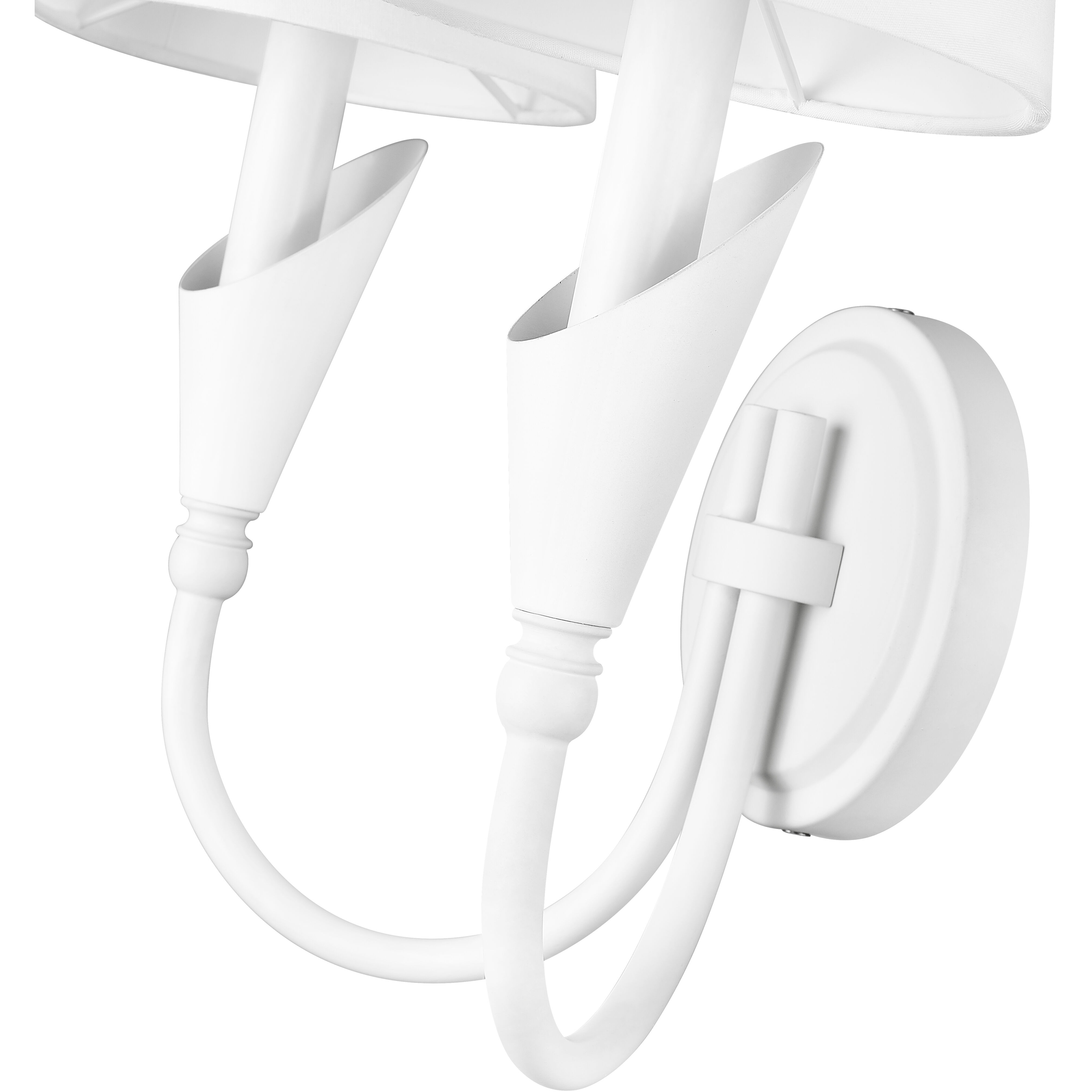 Claudelle Wall Sconce Wall Light in Textured White