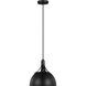 Rockland 1 Light 11.75 inch Midnight Black Pendant Ceiling Light